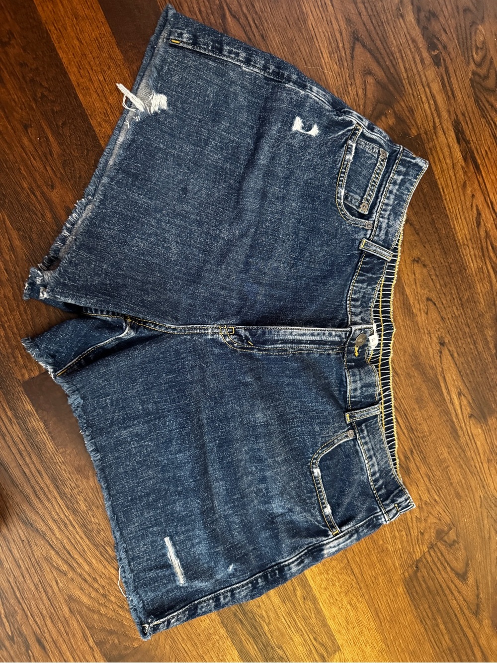 Aerie Dark Blue Denim Shorts